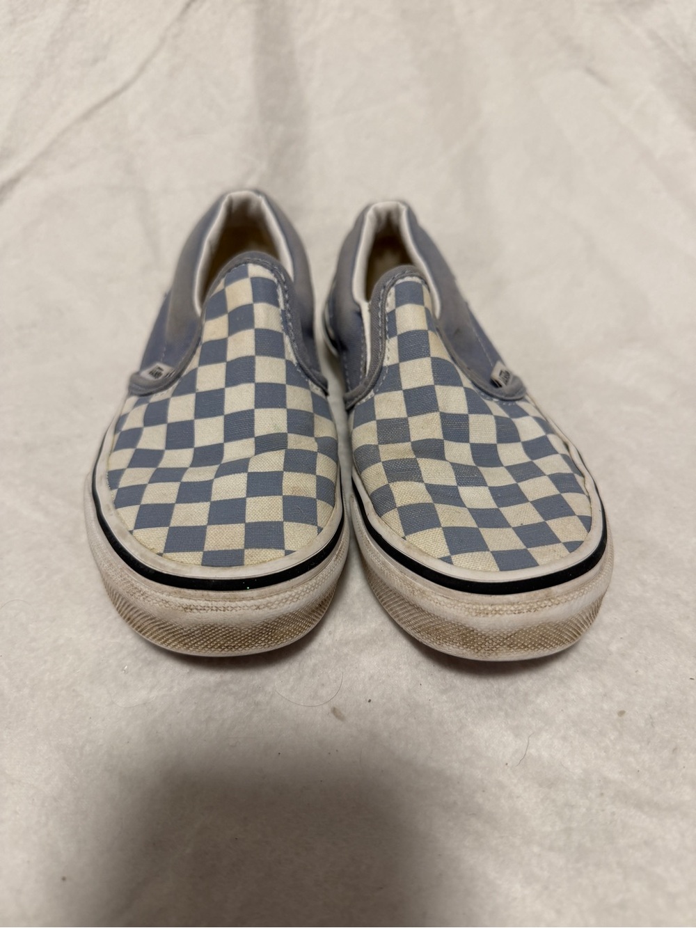 Vans Kids Slip-On Checkerboard Sneakers - Blue & White